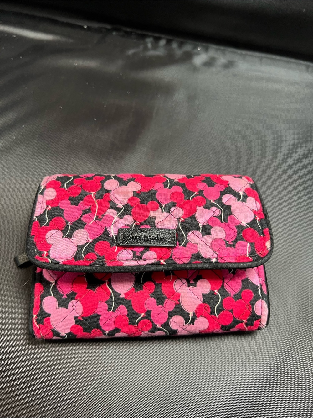 Vera Bradley Disney Mickey Mouse Trifold Wallet – Pink Balloons ULTRA RARE